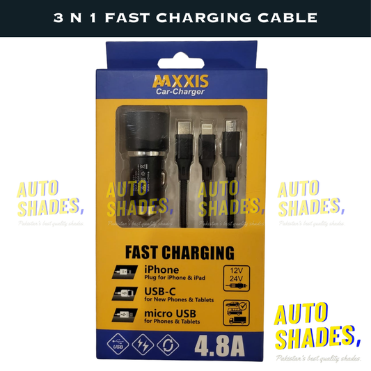 3 n 1 Fast Charging Cable