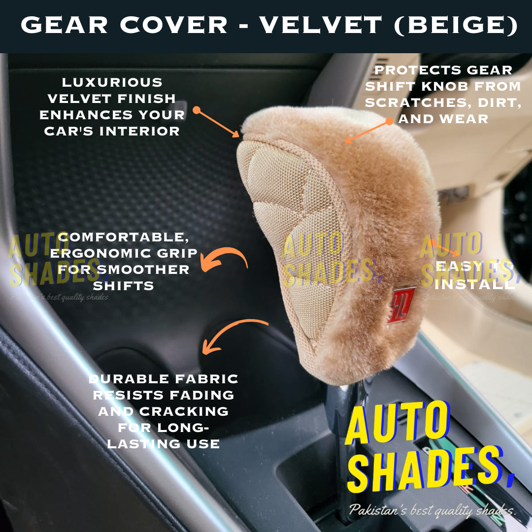 Gear Shift Cover - Velvet (Beige)