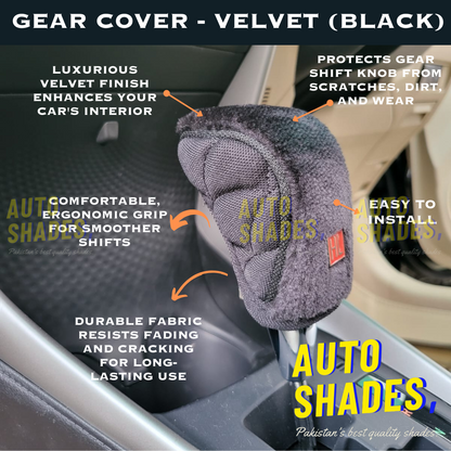 Gear Shift Cover - Velvet (Black)