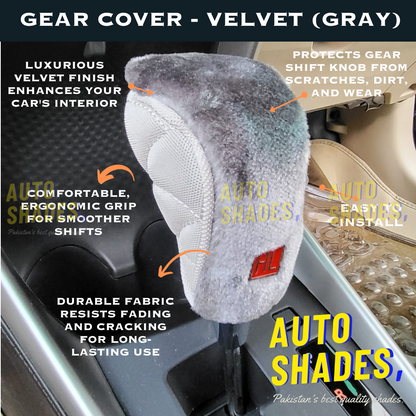 Gear Shift Cover - Velvet (Gray)