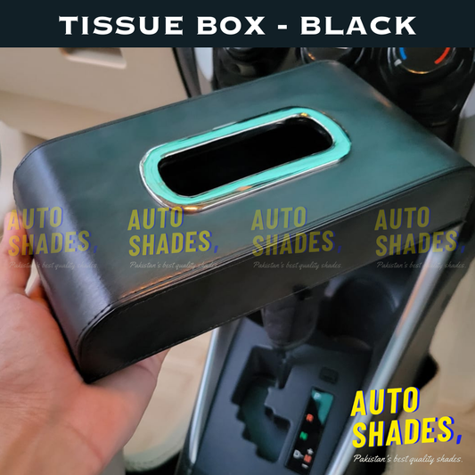 Tissue Box - Synthetic Leather (Black)